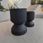 Drainage Holes Reinforced Clay Planter Fiber Clay For Stronger Plant Growth for sale
