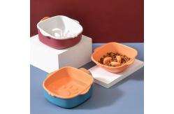 China Customizable Rounded Ceramic Pet Bowl For Cats Dogs Sustainable supplier
