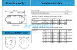 China AIRSUSTECH 1B5330 Air Bag Cross Contitech FS 330-11 474 Continental Air Bellows supplier