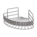No Drilling Wall Mounted Bathroom Storage Rack WOVEN BASKET IRON WIRE Organizer PS Box Shower Caddy for sale