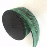 Width 50mm Green Elastic Webbing with 4 black lines PE webbing
