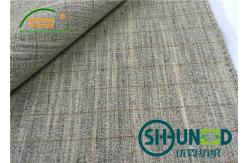 China Army Uniform Canvas Interlining Mens Suit Fusible Interfacing Smooth Hand Feeling supplier