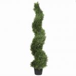 Height 150cm Cypress Tree Green Artificial Plant UV Resistant for sale