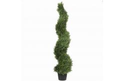 China Height 150cm Cypress Tree Green Artificial Plant UV Resistant supplier