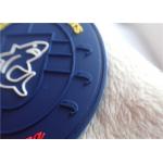 Embossed 3 Dimensional Rubber Label PVC Logo Heat Press Or Sew On Coat / Luggage for sale