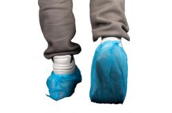 China Laboratory Use Disposable Anti-Static Medical blue Nonwoven Shoe Cover supplier