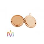 Round Locket Photo Frame Charm