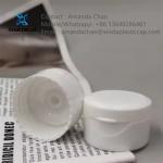 Cosmetic Packaging Plastic Flip Top Cap for facial cleansers hand creams bottle etc for sale