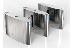 China Facial Recognition SUS304 IP44 Pedestrian Speed Gate Retractable Flap supplier