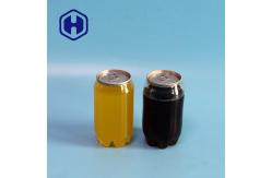 China 330ml 350ml 500ml Transparent Plastic Can For Carbonated Soda Drink supplier