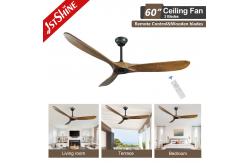 China 220v Solid Wood Ceiling Fan Low Power Consumption Power Efficient supplier