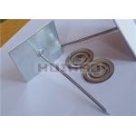 Galvanized Steel Self Adhesive Insulation Hangers 12 Gauge For Rockwool for sale