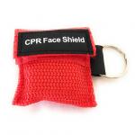 First Aid Rescue Disposable CPR Mask Keychain Bag With CPR Face Shield