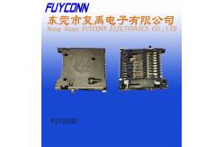 China 250VDC 0.5A Insulation 4.0 H1.67 SD Card Push Connector supplier