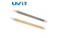 China Double Tube Medium Wave Infrared Radiator Heating Lamp Gold Plated supplier