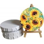 Round Stretched Canvas Boards For Painting , Custom Stretched Canvases Matte Finish for sale