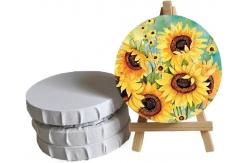 China Round Stretched Canvas Boards For Painting , Custom Stretched Canvases Matte Finish supplier