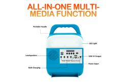 China Multifunctional Solar Home Lighting Portable Energy Battery Power Kit Rechargeable LED supplier