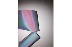 China Elastic Rainbow Heat Transfer Reflective Film Easy To Cut And Laser Cut supplier
