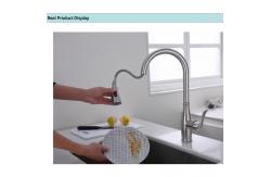 China Gooseneck bar Sensor Control Smart Kitchen Faucet with Anti Clogging Nozzle supplier
