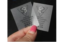 China Screen Printed Clear TPU Washing Instruction Labels For Garments supplier