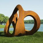 China Custom Weathering Steel Outdoor Abstract Sculpture for Landscape from Professional Sculpture Factory manufacturer