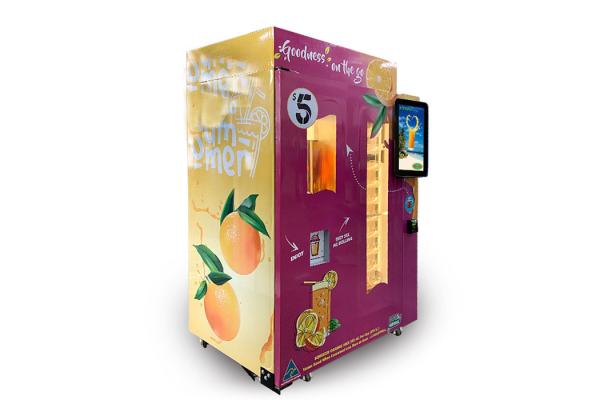 Commercial Auto Orange Juice Vending Machine Apple Pay Wechat Alipay Payment