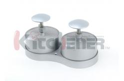 China Dual Commercial Hamburger Press , Burger Patty Maker With BBQ Grill Non Sticking Coating supplier