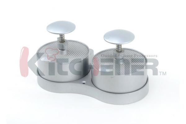 Dual Commercial Hamburger Press , Burger Patty Maker With BBQ Grill Non Sticking Coating