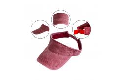 China Adults Empty Plastic PVC Sun Visor Cap Velcro Back Closure supplier