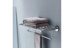 China Polished Finish Bathroom Towel Racks Sus 304 Towel Shelf 25.6 Inch supplier