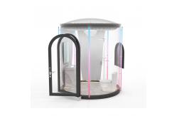 China Polycarbonate Clear Bubble Tents Diameter 2.1m Waterproof 10x10 Bubble Tent supplier