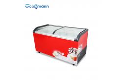 China Mobile Ice Cream Display Freezer 273 - 645L Chest Deep Digital Temperature Fridge supplier