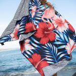 High Durability Printed / Solid Color Quick Dry Custom Beach Towel 140 - 300gsm for sale