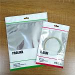 k USB Cable Plastic Pouches Packaging Resealable Mobile Phone Case Bags With Handle for sale