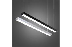 China 30w LED Ceiling Light Linear Baffle Aluminum Pre Painted Transfer Printing supplier