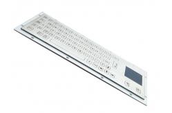 China Metal Industrial Kiosk Keyboard Back Side Mounting Engraved Graphics supplier