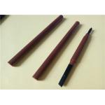 Slim Brown Waterproof Eyebrow Pencil Tube Custom Designs ABS Material for sale