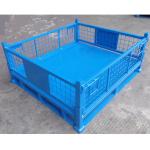 1000L/H Wire Mesh Steel Storage Cage Galvanized Stackable Pallet Cages