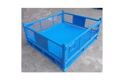 China 1000L/H Wire Mesh Steel Storage Cage Galvanized Stackable Pallet Cages supplier