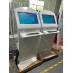 22inch Information Inquiry Touch Screen Kiosk With Braille Stainless Steel Keyboard for sale