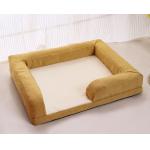 Handmade Braided Cattail Leaf Kitten Bed Rattan Dog Basketwith Soft Cushion