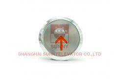 China Round Lift Elevators Parts Elevator Switch Push Button With Braille supplier