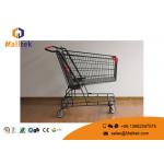 Zinc Plated 210L Stainless Steel Shopping Trolley 4 Wheel Folding Type for sale