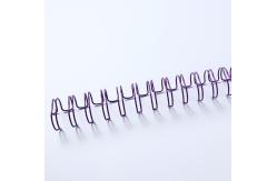 China Dia0.7mm Double Loop Binding Wire Metal Material For Notebook supplier