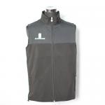 Grey Sleeveless Mens Softshell Jacket , Wind Resistant Full Zip Softshell Jacket for sale