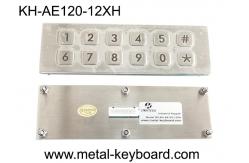 China FCC Stainless Steel 12 Keys Customized Metal Keypad In Matrix Output supplier