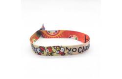 China Customized NFC Festival Wristband Fabric 13.56MHz RFID Access Control Wristbands supplier
