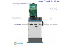 China OEM Self Check In Hotel Kiosk With Passport Scanner Room Card Encoder supplier