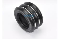 China Durable Industrial Air Spring Triple Convoluted Rubber Airbag Replacement Air Ride Suspension supplier